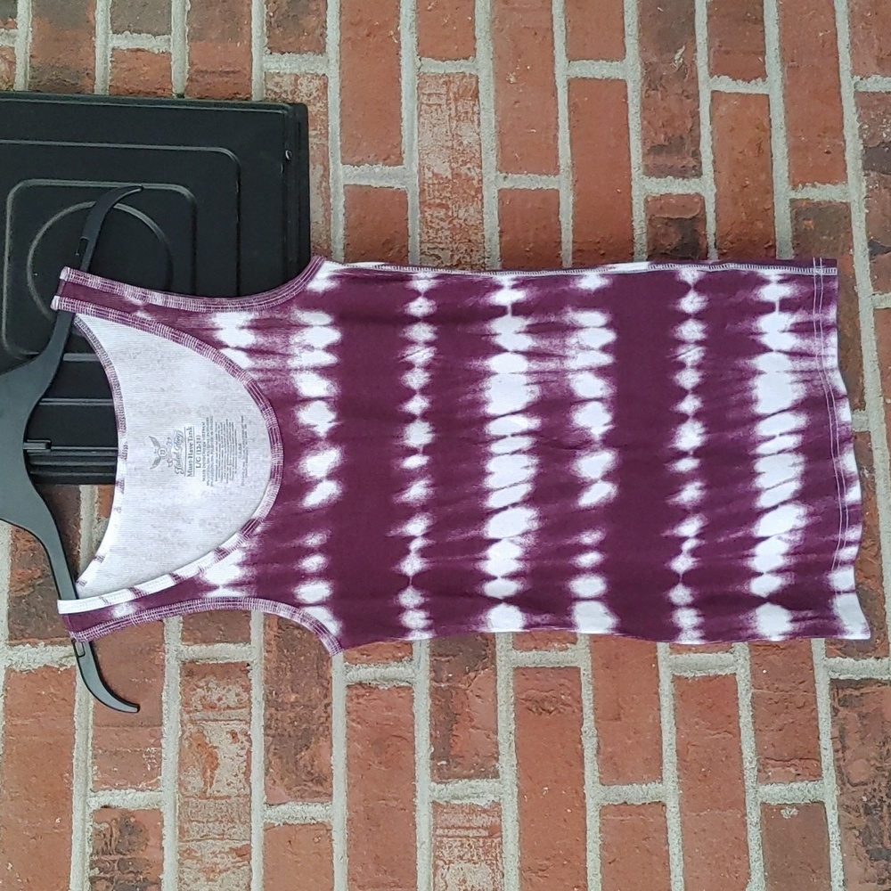 Faded Glory Tie Dye Ribbed Tank Size L